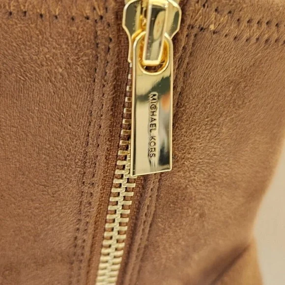 New With Box Michael Kors Brown Suede Ankle Boots Size 8 - Picture 7 of 7